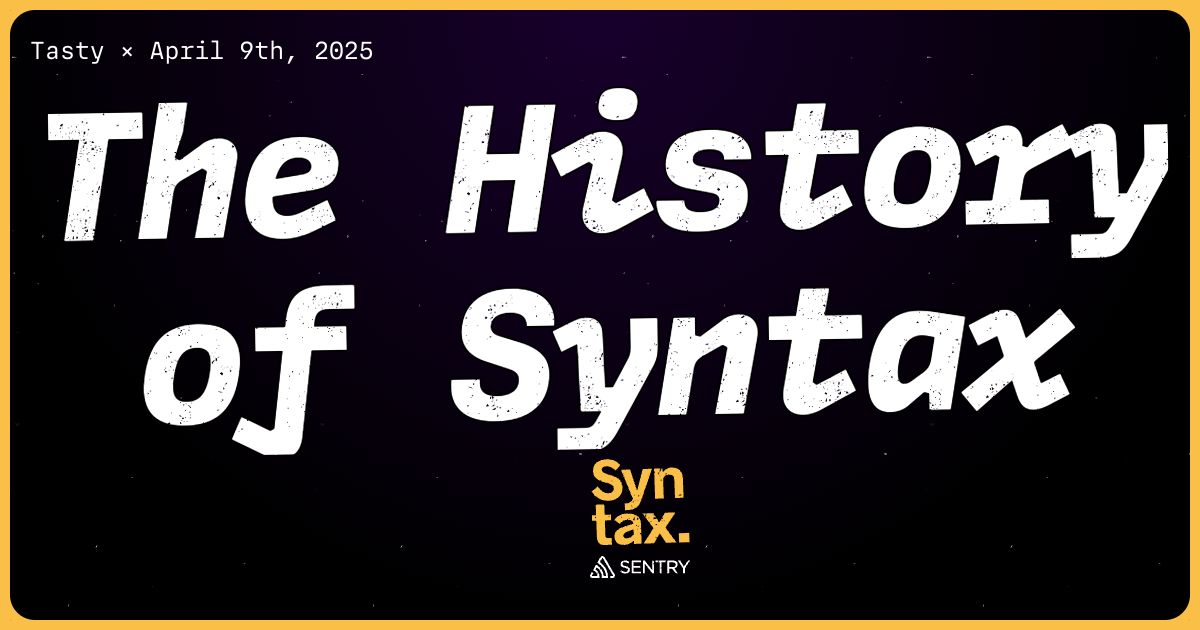 892: The History of Syntax